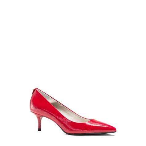 red heels michael kors|michael kors kitten heel shoes.